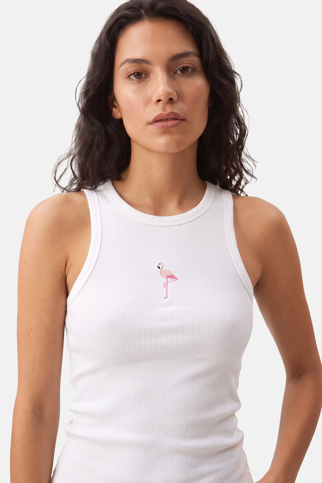 Flamingo Ribana Halter Yaka Atlet - Beyaz