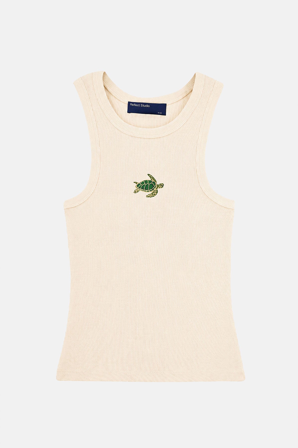 Caretta Ribana Halter Yaka Atlet - Ekru