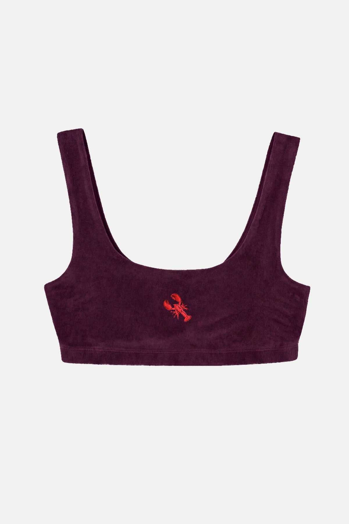 Istakoz Terry Bra - Bordo