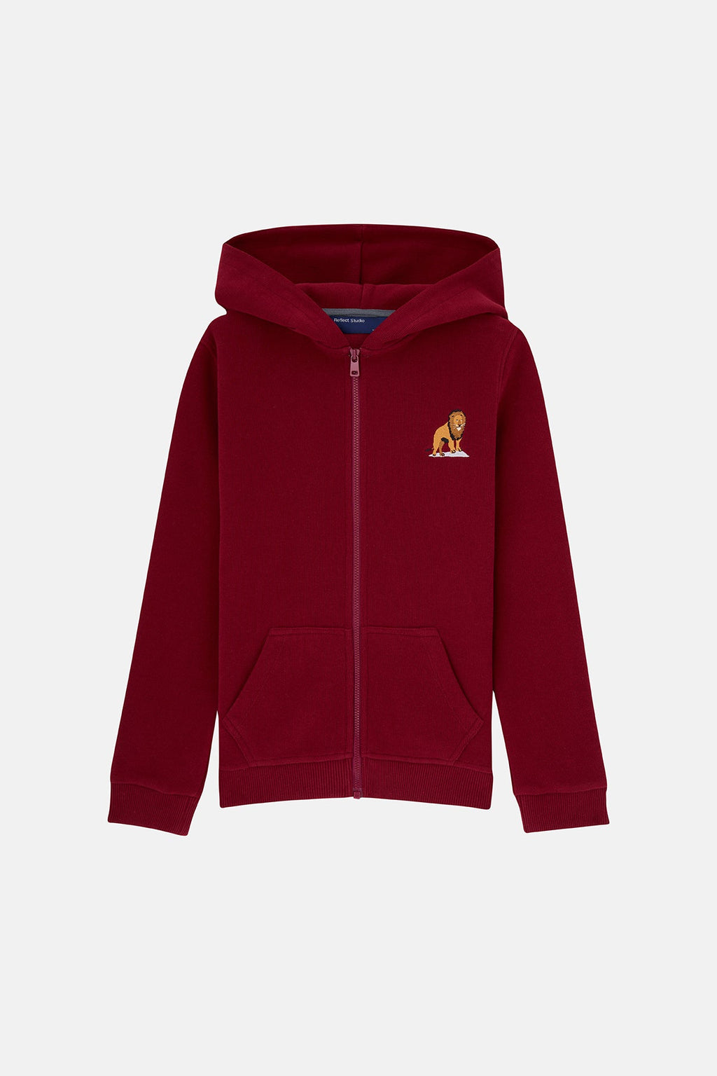 Aslan SuperSoft Çocuk Full Zip Hoodie - Bordo
