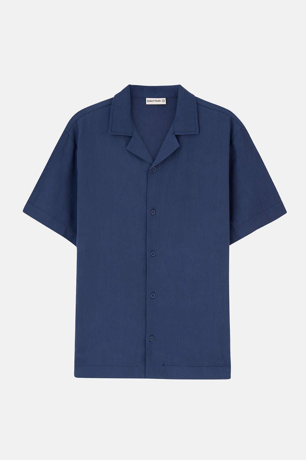 Basic TENCEL™ Kısakollu Gömlek - Lacivert