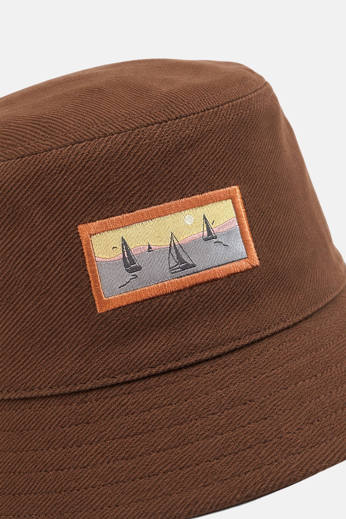 Yelkenli Gabardin Bucket Hat - Kakao