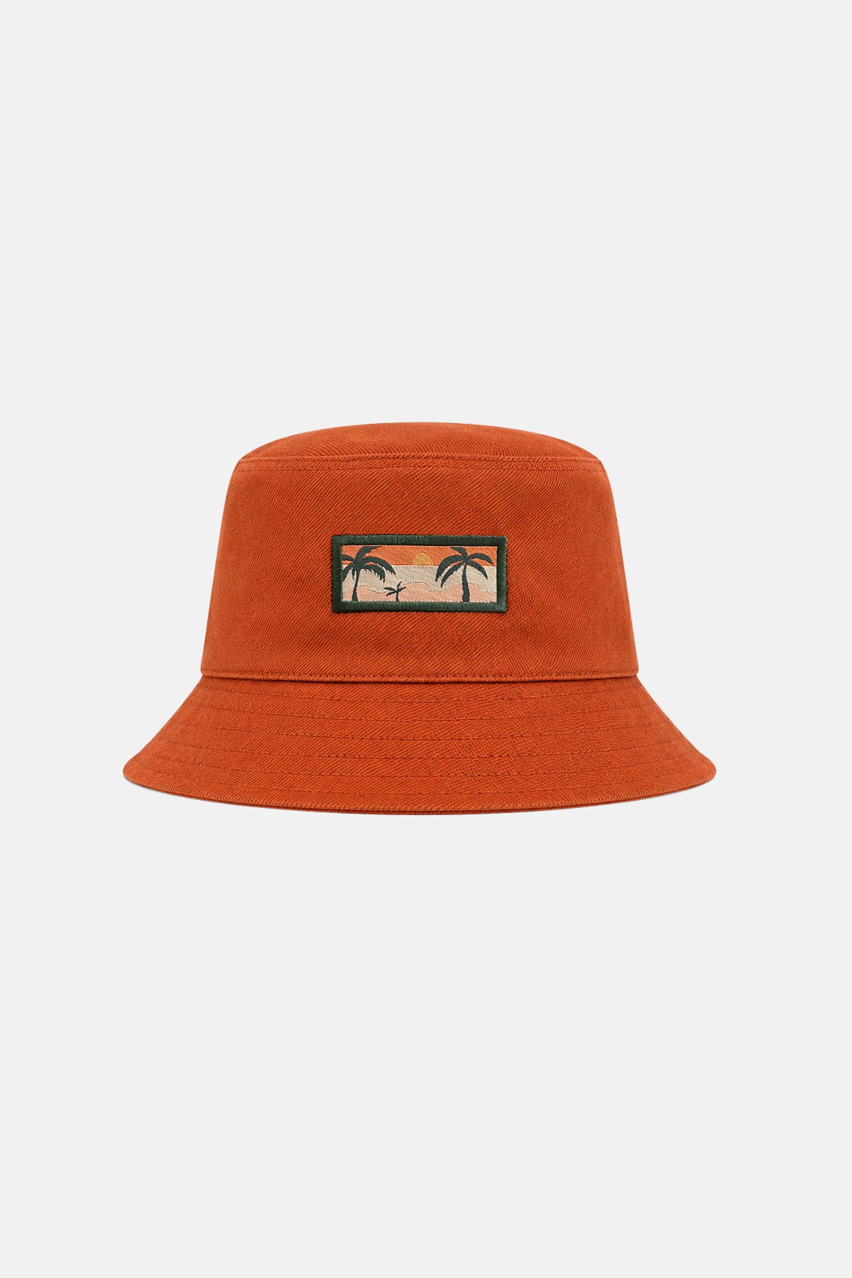 Palmiye Gabardin Bucket Hat - Çömlek