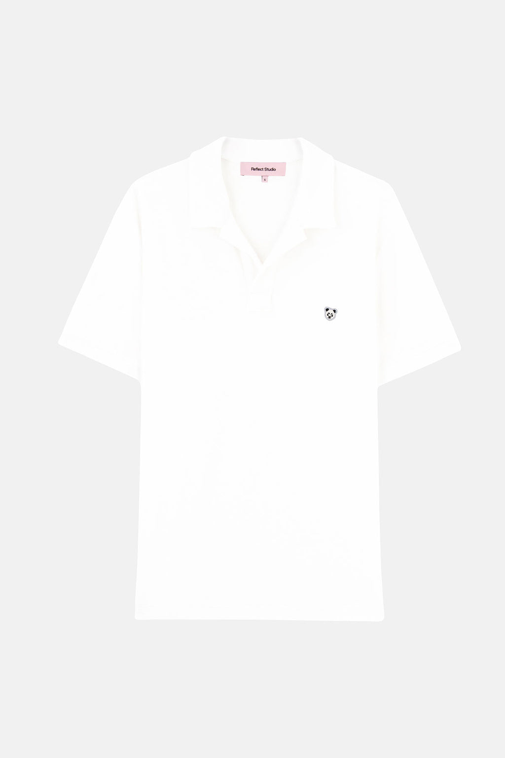 Panda Terry Polo T-shirt - Beyaz