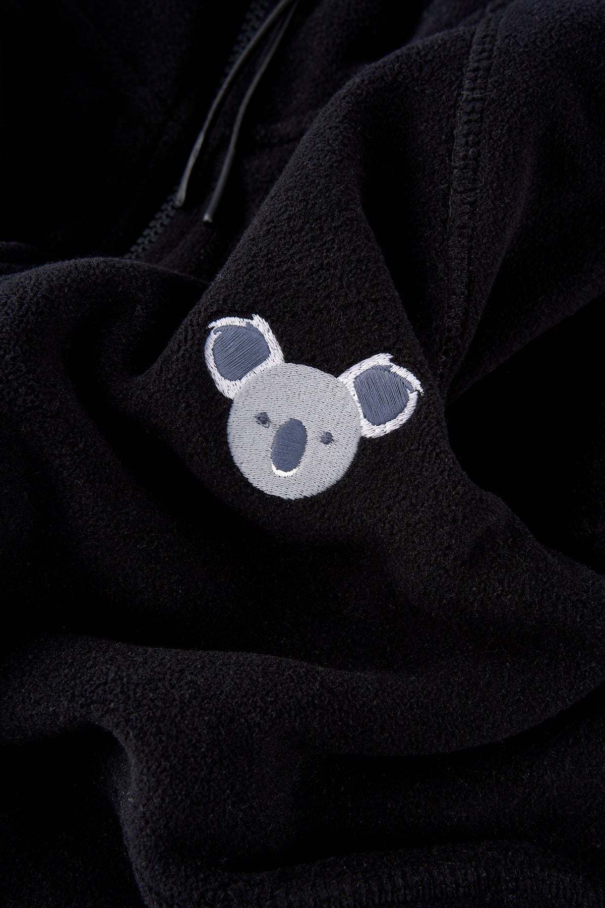 Koala Yarım Fermuarlı Polar - Siyah