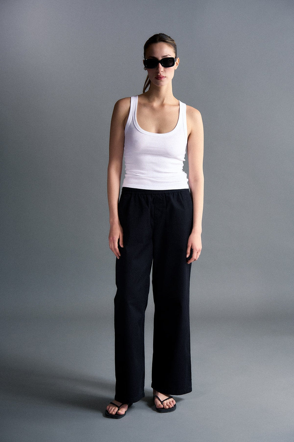 Relaxed Fit Kadın Pantolon - Siyah