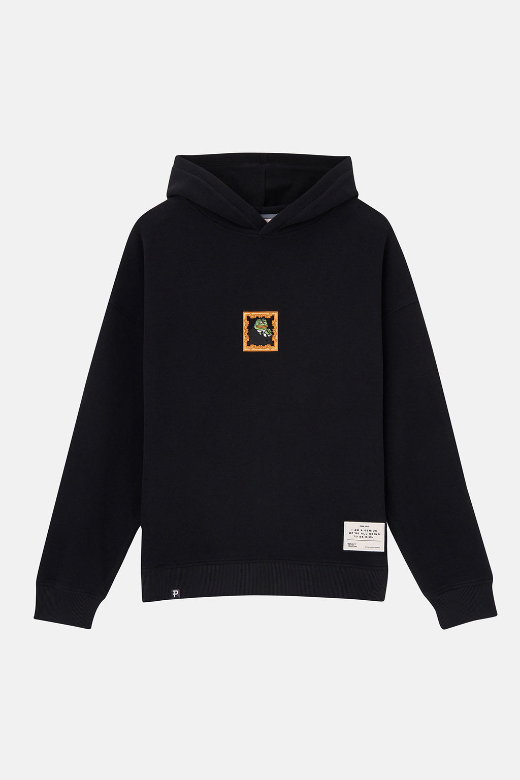 Thinker Pepe SuperSoft Hoodie - Siyah