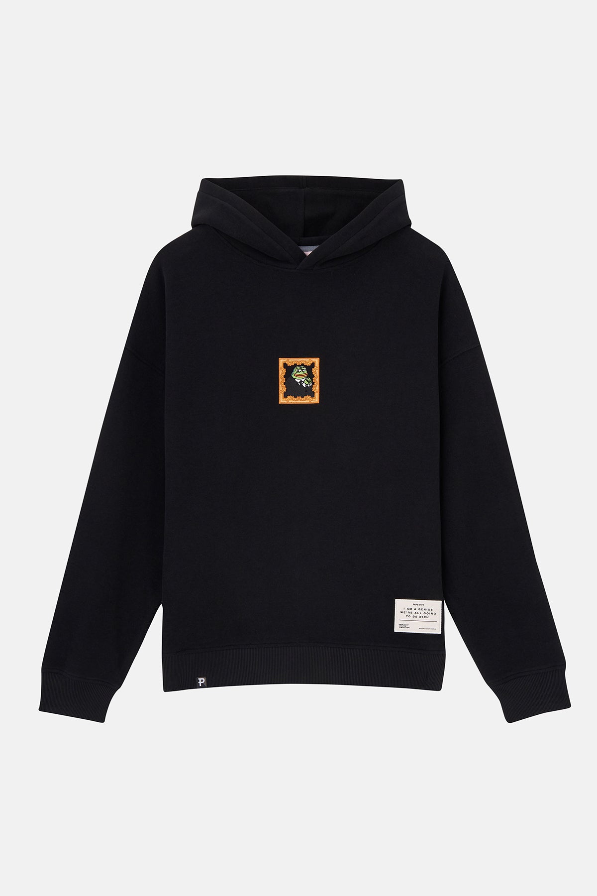 Thinker Pepe SuperSoft Hoodie - Siyah