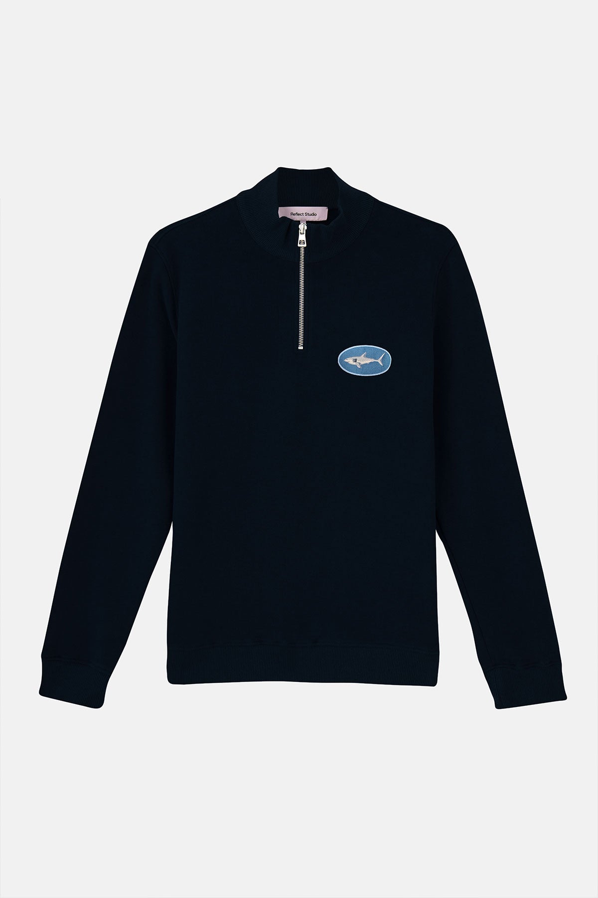 Büyük Beyaz Köpekbalığı SuperSoft Quarter-Zip Sweatshirt - Lacivert