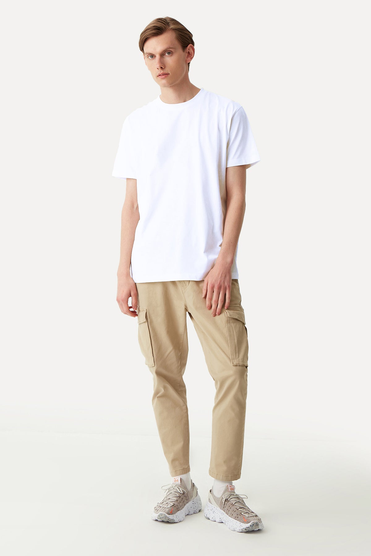 Basic Lightweight T-Shirt - Beyaz