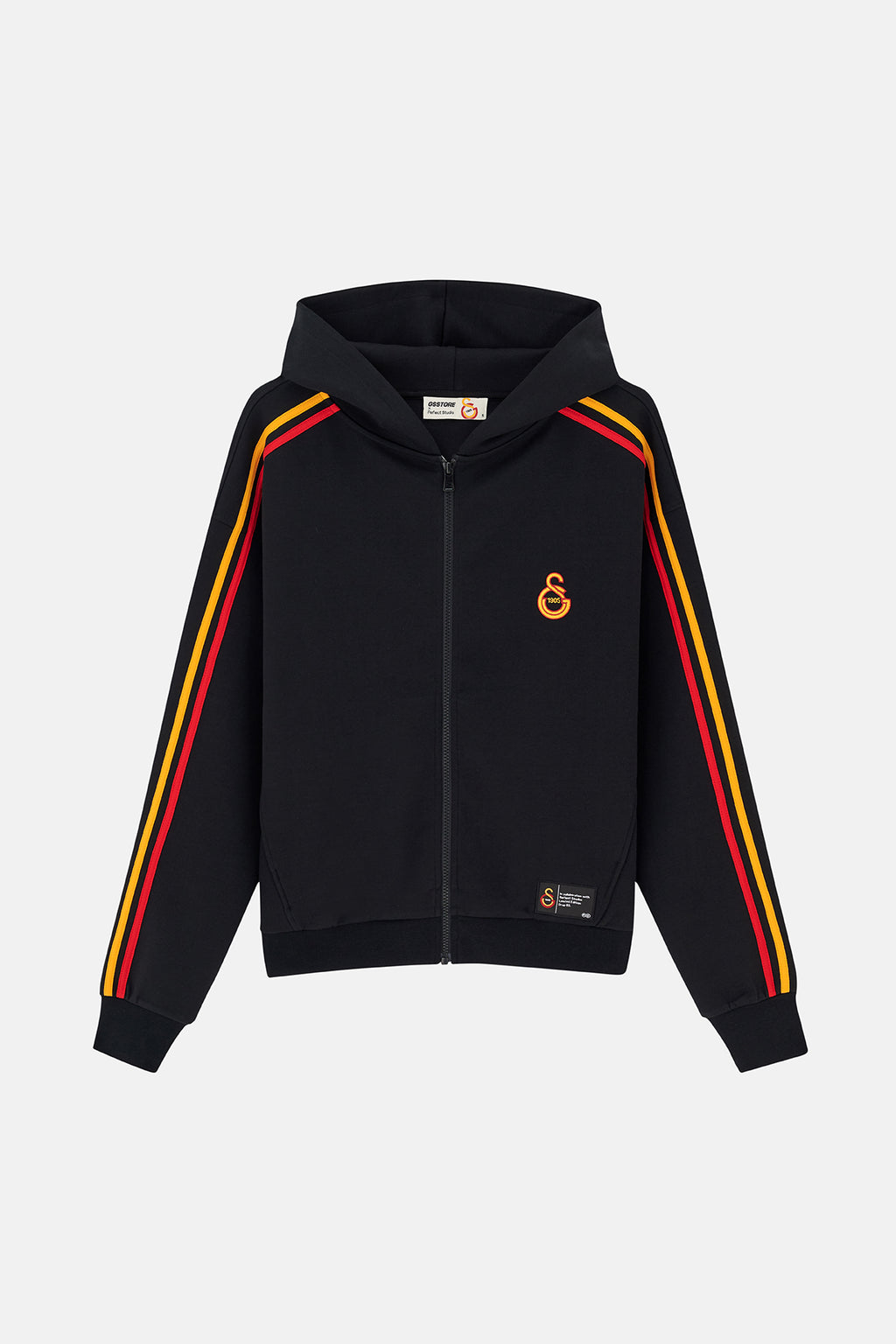 Galatasaray 1905 Fermuarlı Hoodie - Siyah