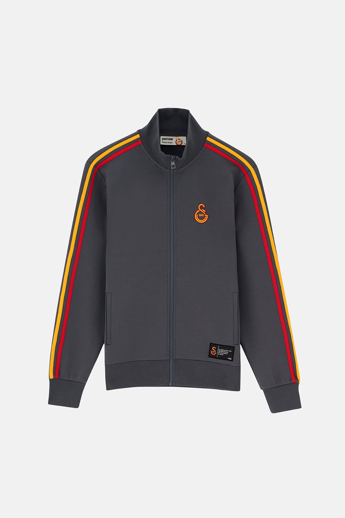 Galatasaray 1905 Fermuarlı Sweatshirt - Antrasit