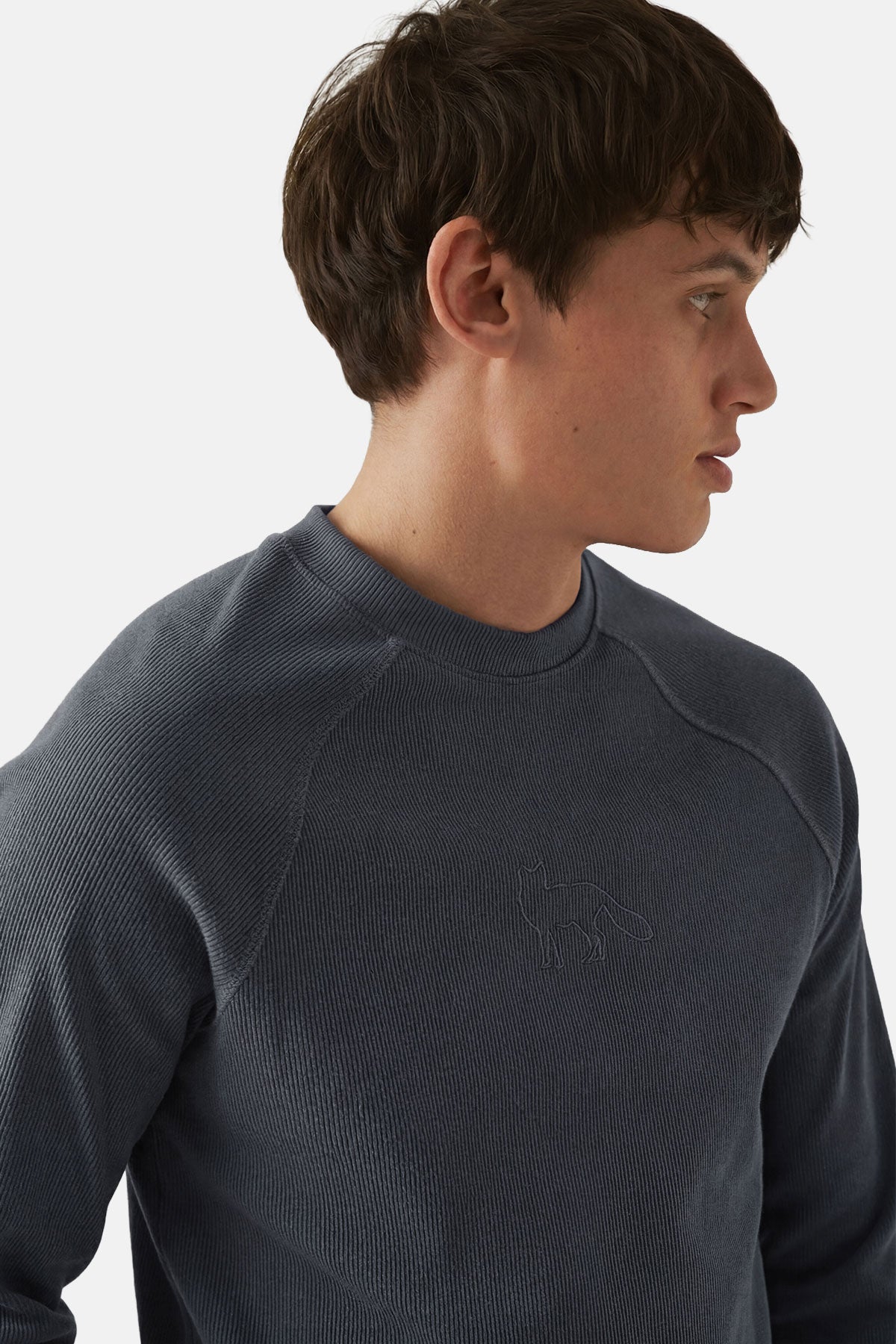 Kızıl Tilki Ribanalı Sweatshirt - Antrasit