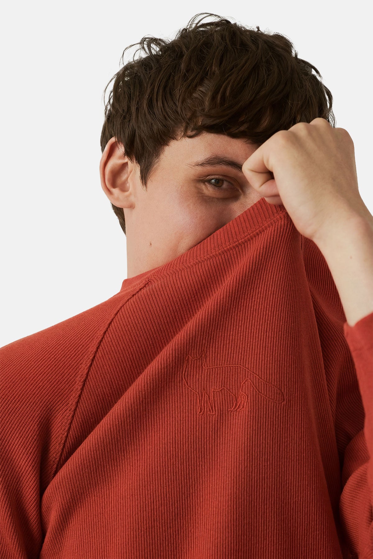 Kızıl Tilki Ribanalı Sweatshirt - Kiremit