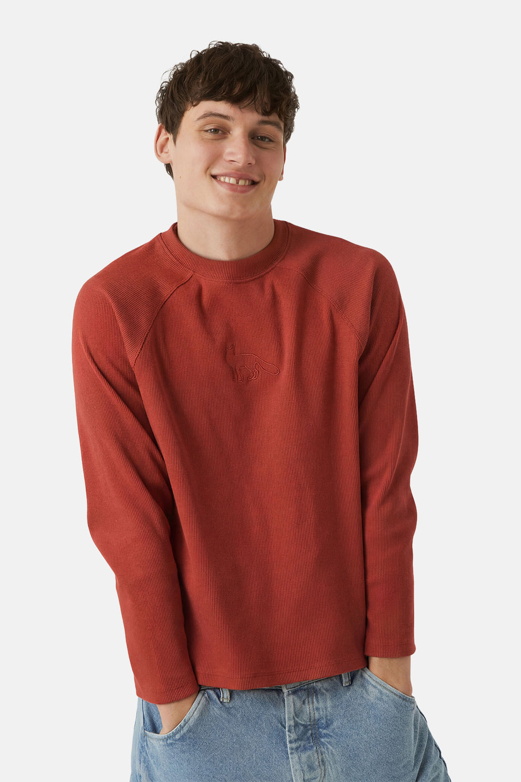 Kızıl Tilki Ribanalı Sweatshirt - Kiremit