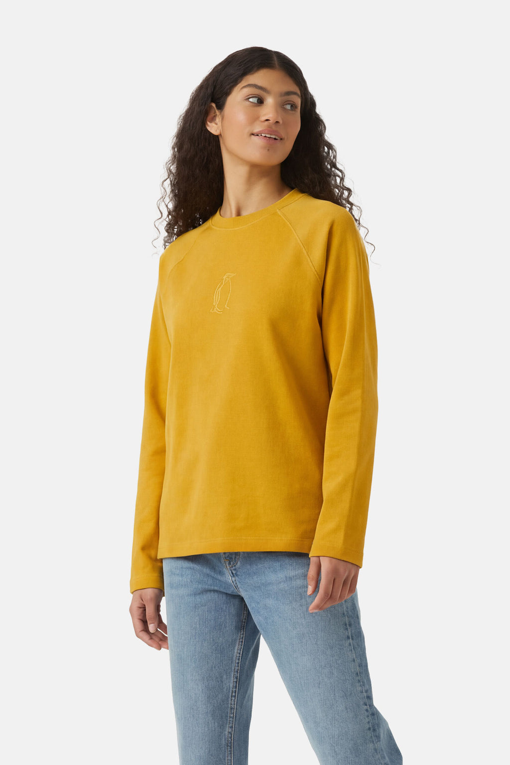 İmparator Penguen Ribanalı Sweatshirt - Sarı