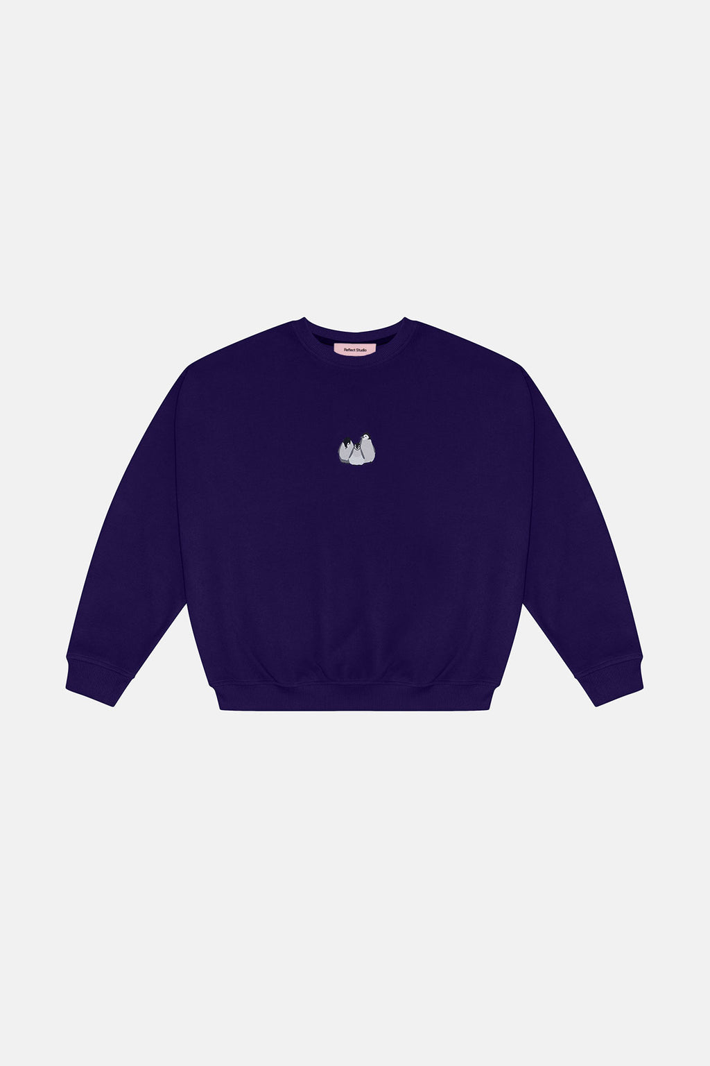 Yavru İmparator Penguen Oversize SuperSoft Sweatshirt - Mor