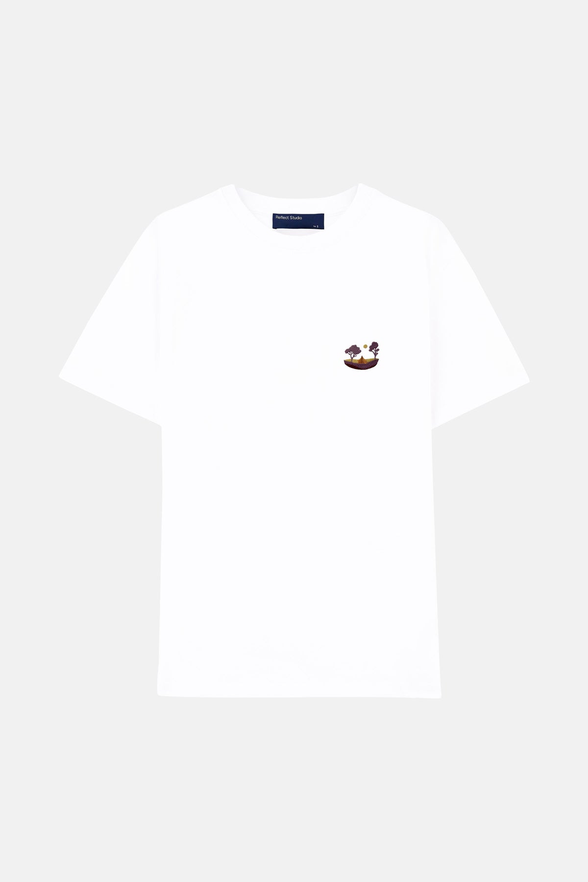 Meşe Ağaçları Premium T-shirt - Beyaz