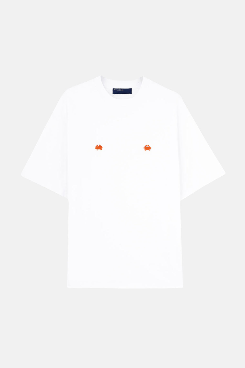 Yengeçler Oversize Lightweight T-Shirt - Beyaz