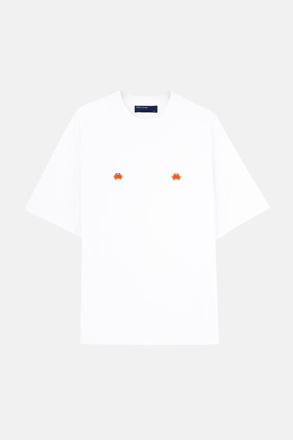 Yengeçler Oversize Lightweight T-Shirt - Beyaz