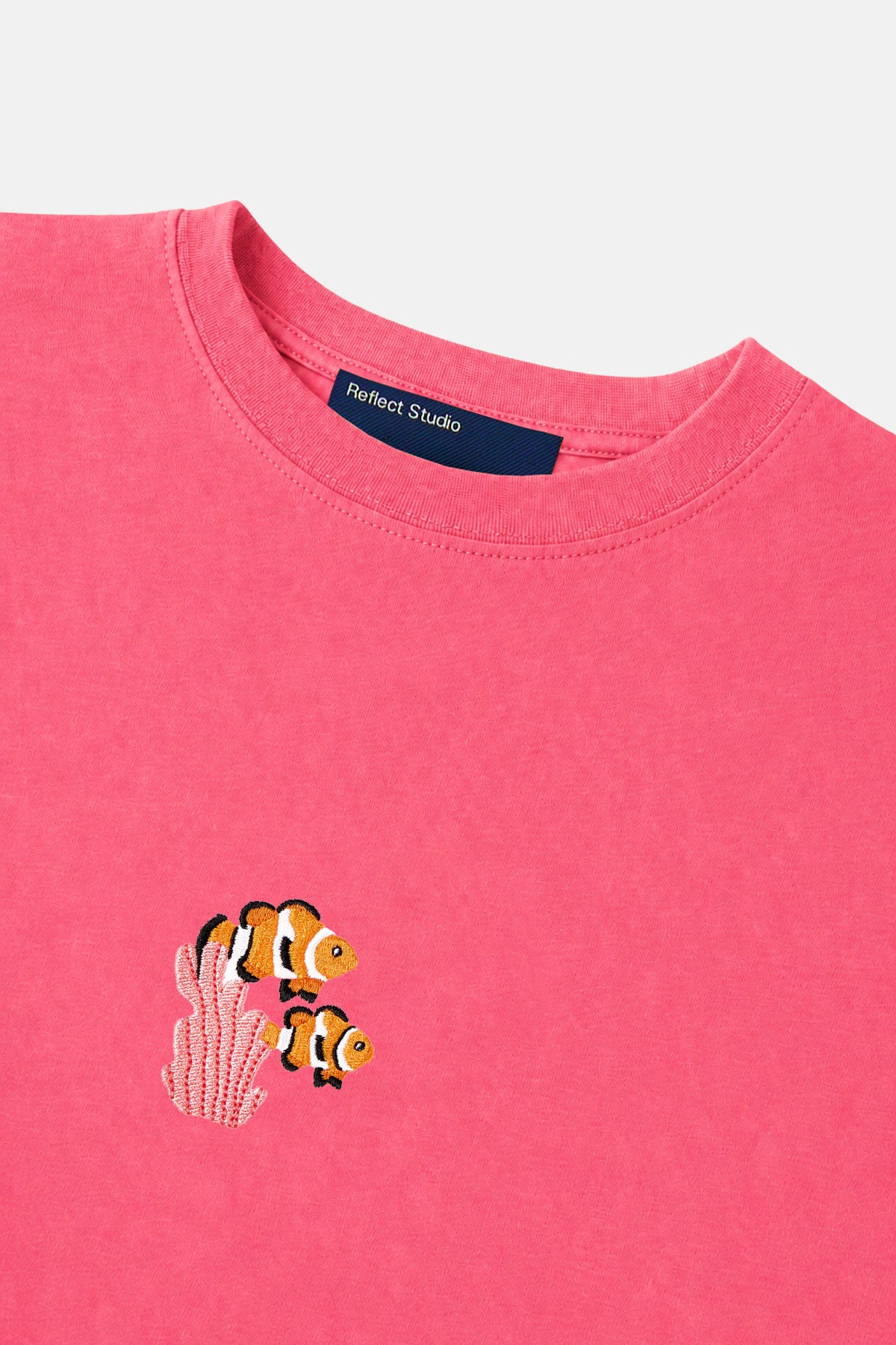 Palyaço Balığı Lightweight Crop T-shirt - Pembe