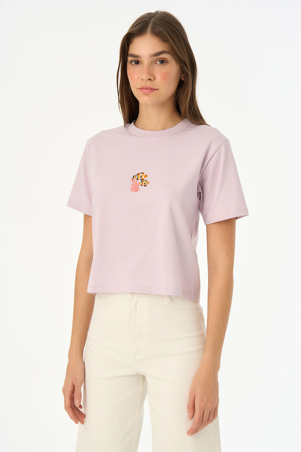 Palyaço Balığı Light Weight Kadın T-Shirt - Lila