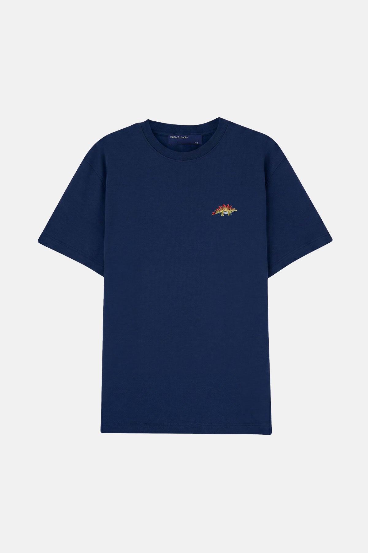 Sırtı Plakalı Dinozor Premium T-shirt - Lacivert