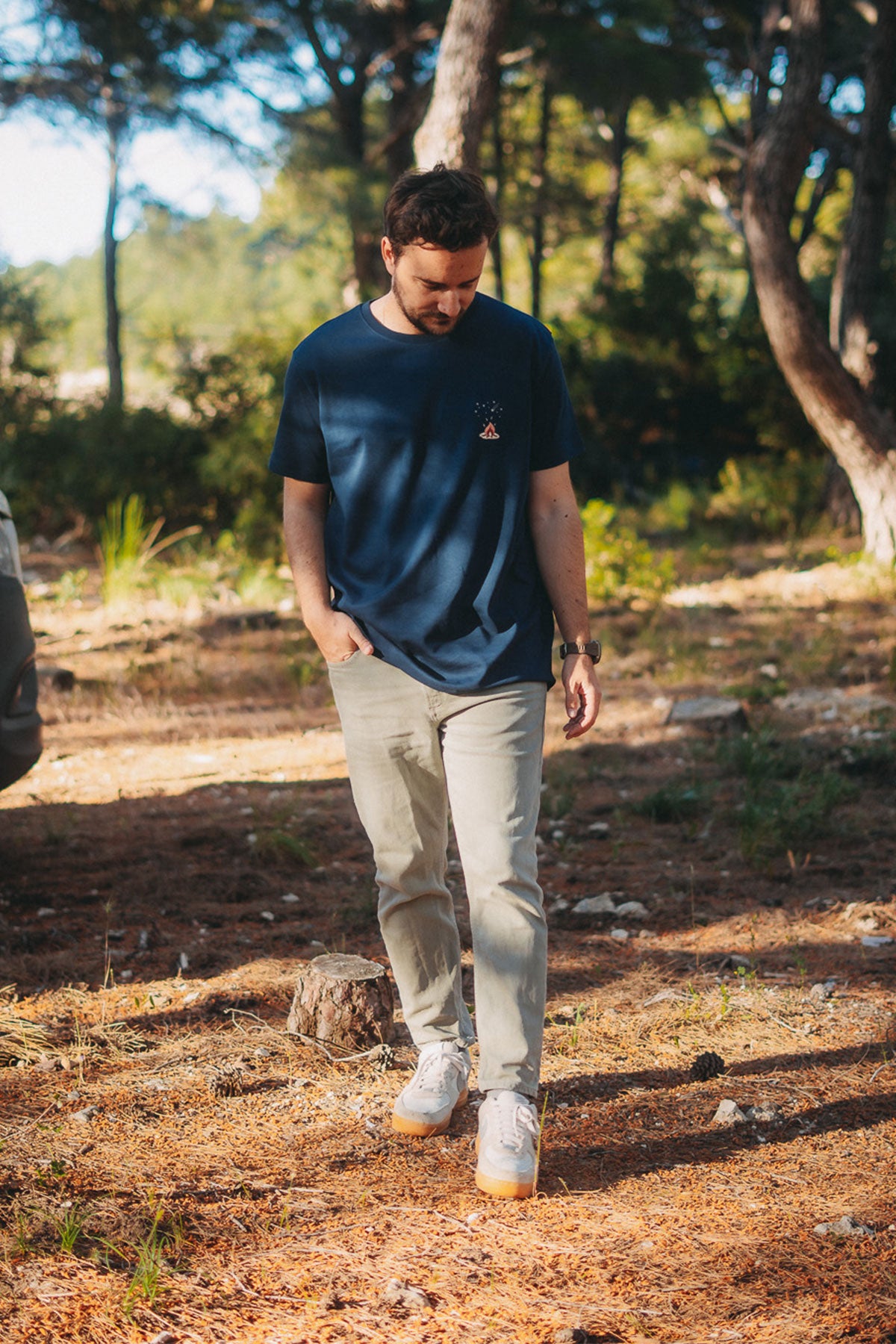 Kamp Ateşi Premium T-shirt - Lacivert