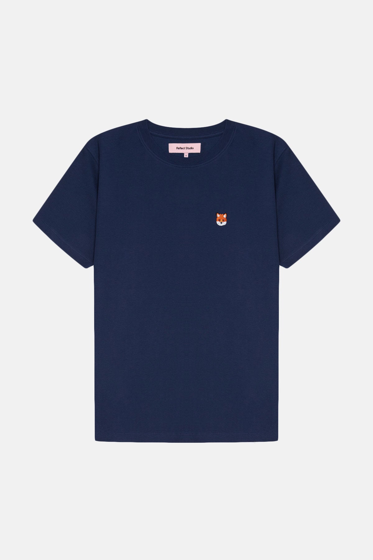 Kızıl Tilki Kafa Premium T-Shirt - Lacivert