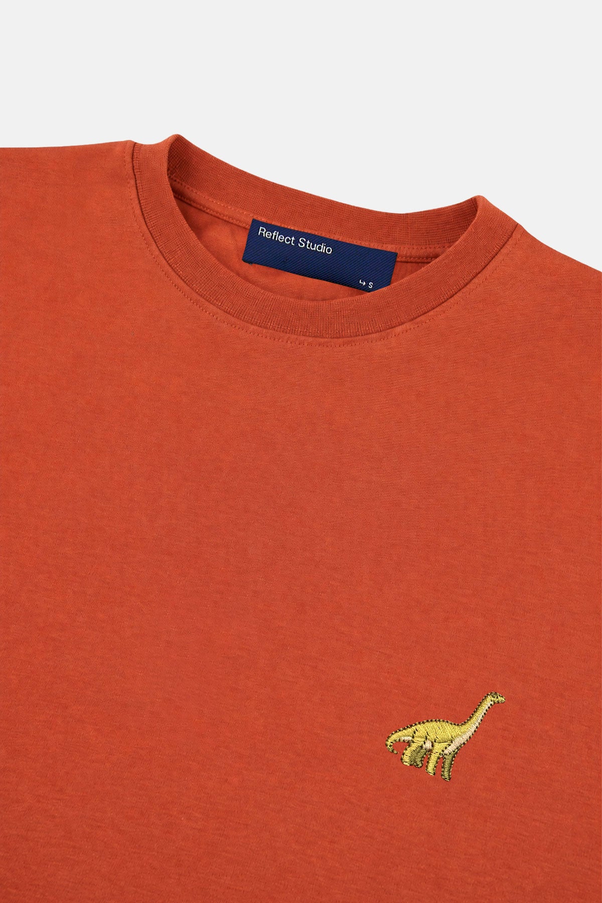Uzun Boyunlu Dinozor Premium T-shirt - Kiremit