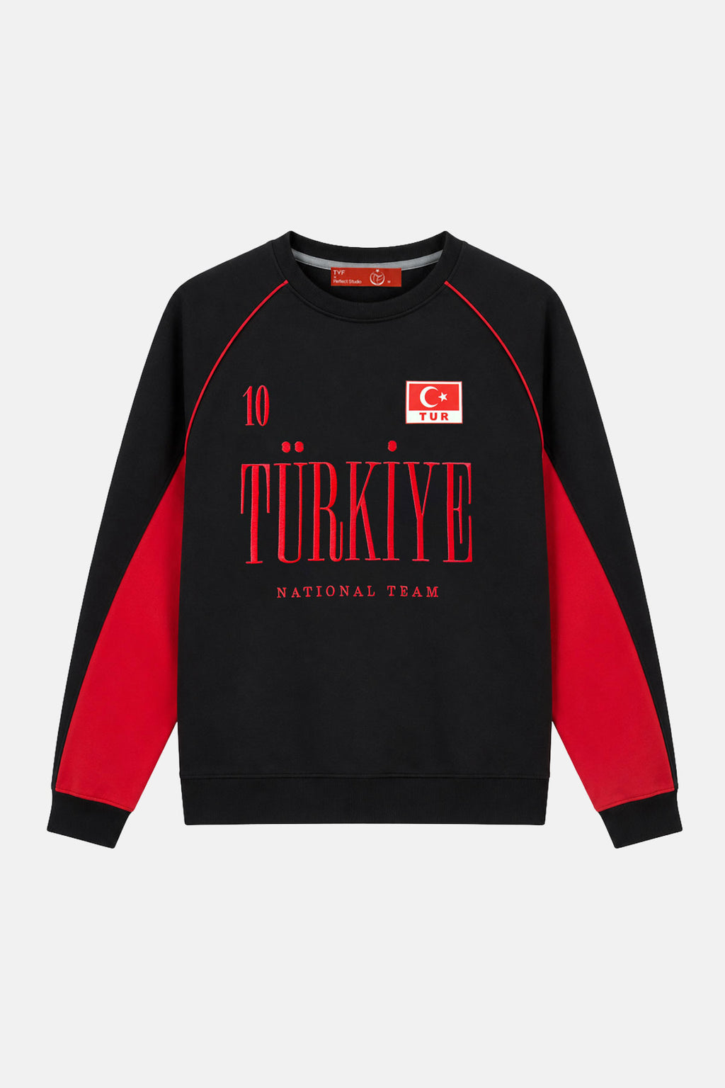 Türkiye 10 Soft Fleece Sweatshirt - Siyah