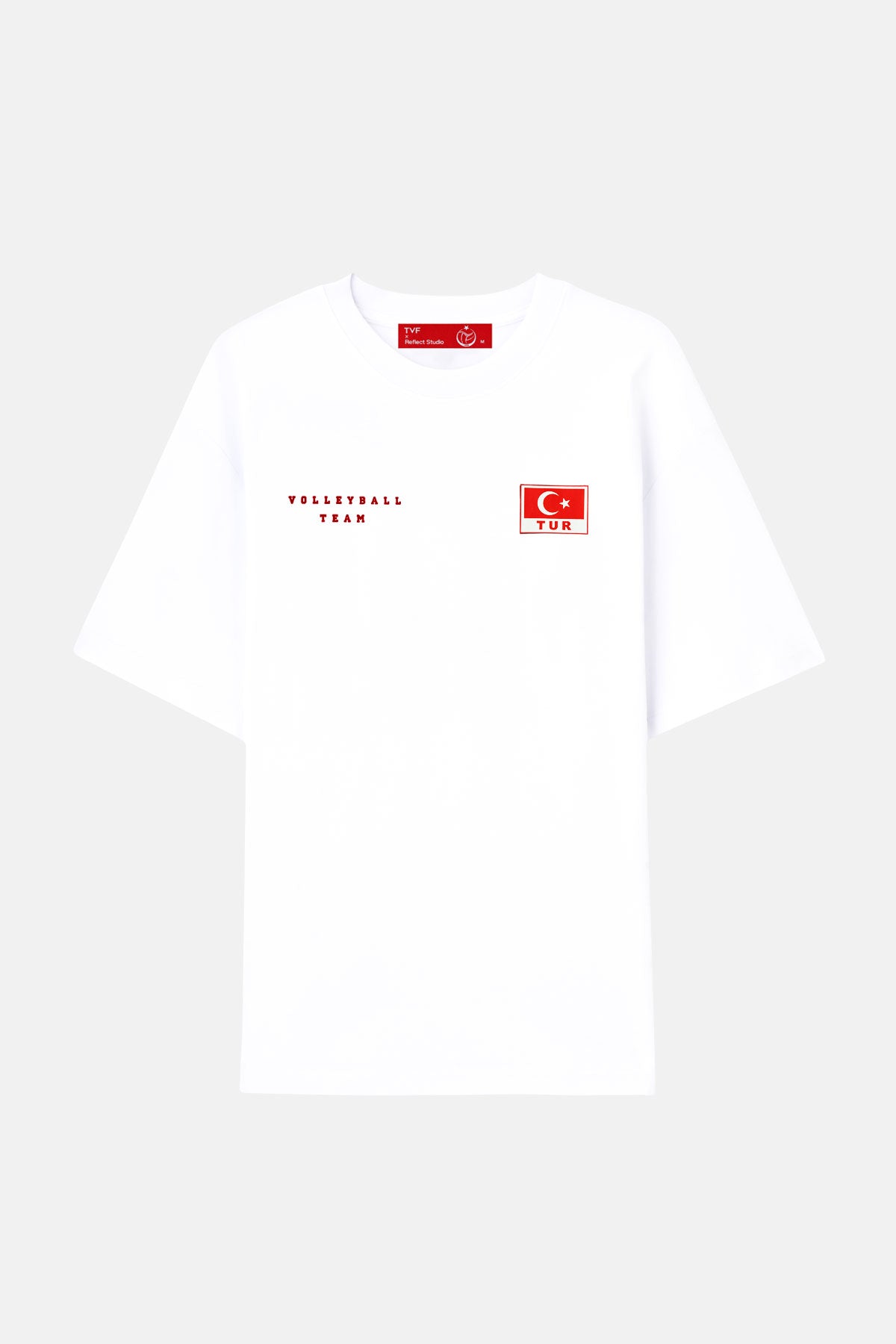 Türkiye Milli Voleybol Takımı Oversize Premium T-shirt - Beyaz