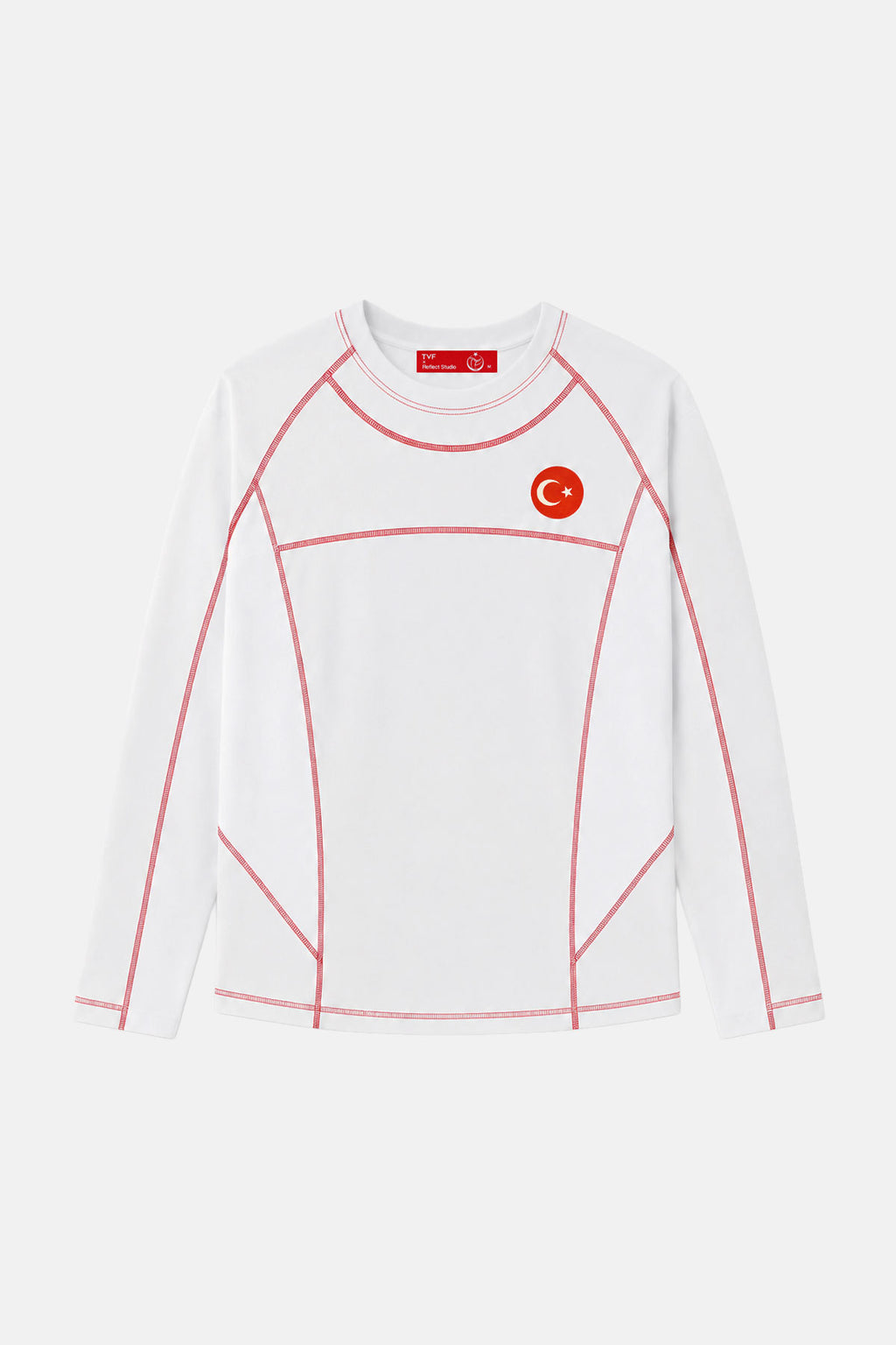 Türkiye Premium Uzun Kollu T-shirt - Beyaz