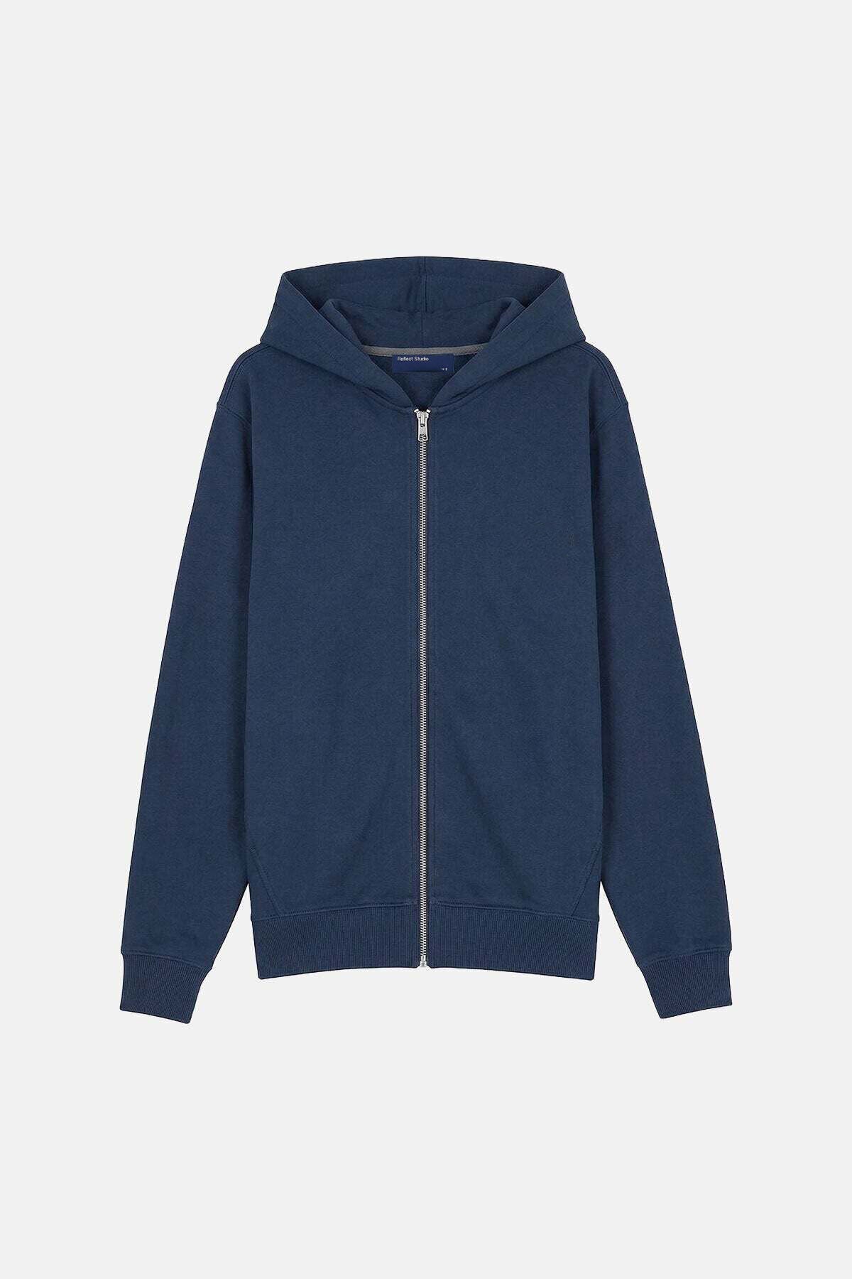 Basic SuperSoft Full Zip Hoodie - Lacivert